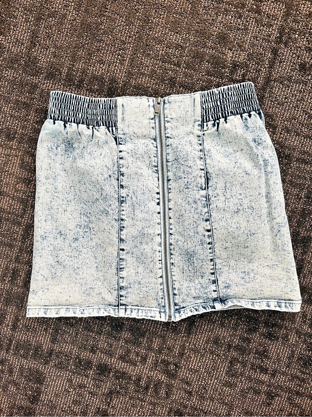 Blue Denim Mini Skirt